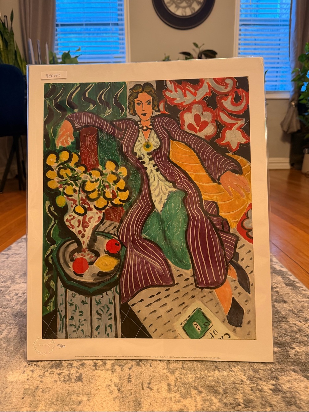 Henri Matisse “Woman in a Purple Coat” – Limited Edition Giclée Print with COA